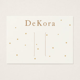 Tiny Gold Stars Hair Clip Barrette Display Card