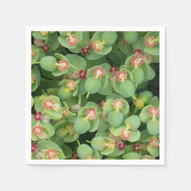 Tiny Green Flora Napkin (Front)