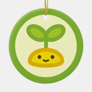 Tiny Green Sprout Ceramic Tree Decoration