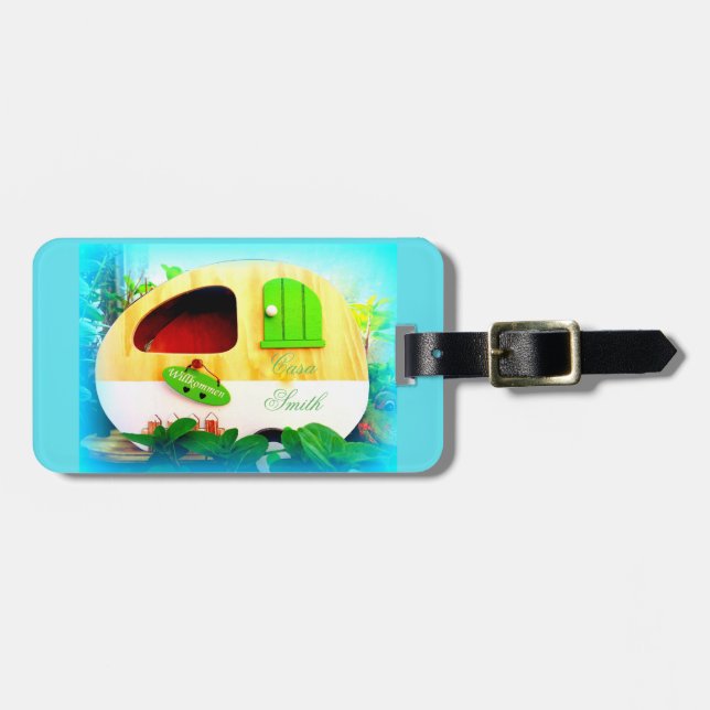 Tiny gypsy casa luggage tag (Front Horizontal)