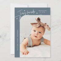 Tiny Hands Big Dreams Script Slate Blue Birth