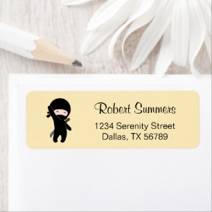 Tiny Happy Ninja on Yellow