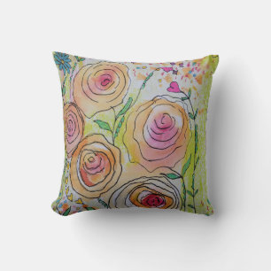 Tiny Hearts and Flowers Cushion