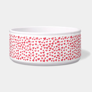 Tiny Hearts Ceramic Pet Bowl