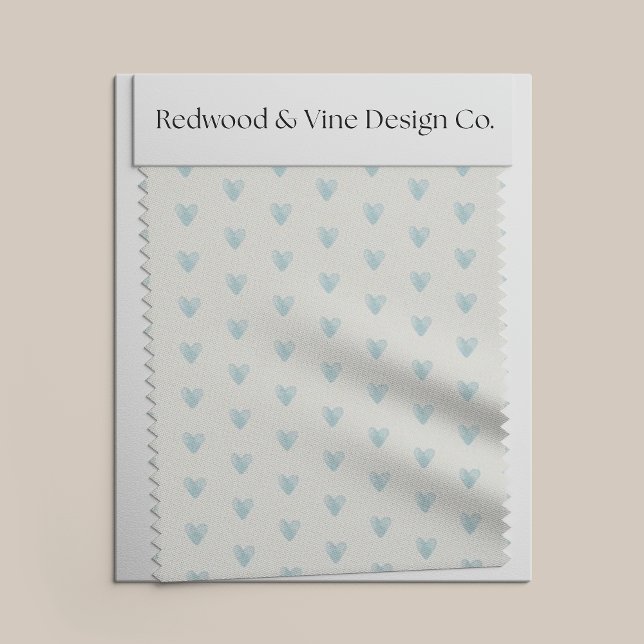 Tiny Hearts Pattern | Pale Teal Aqua Fabric (Creator Uploaded)