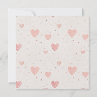 Tiny Hearts Square Invitation