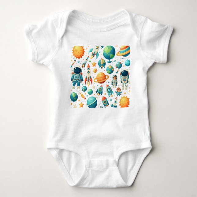  "Tiny Hero" Baby Bodysuit (Front)