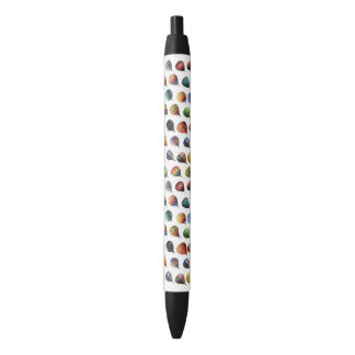  Tiny Hot Air Balloons Pattern Black Ink Pen