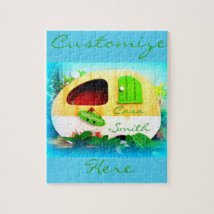 tiny house gypsy caravan jigsaw puzzle