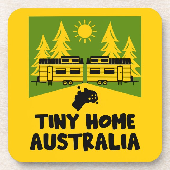 Tiny House Home Australia Coaster (Front)