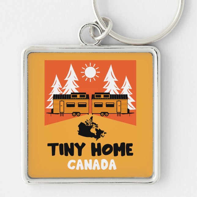 Tiny House Home Canada Key Ring (Front)
