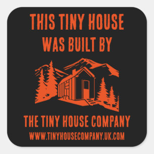 Tiny House Home Decor Square Sticker