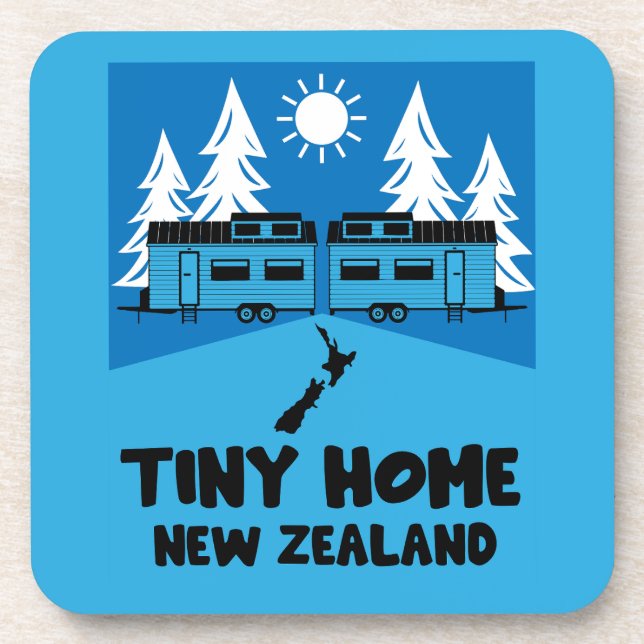 Tiny House Home New Zealand Coaster (Front)