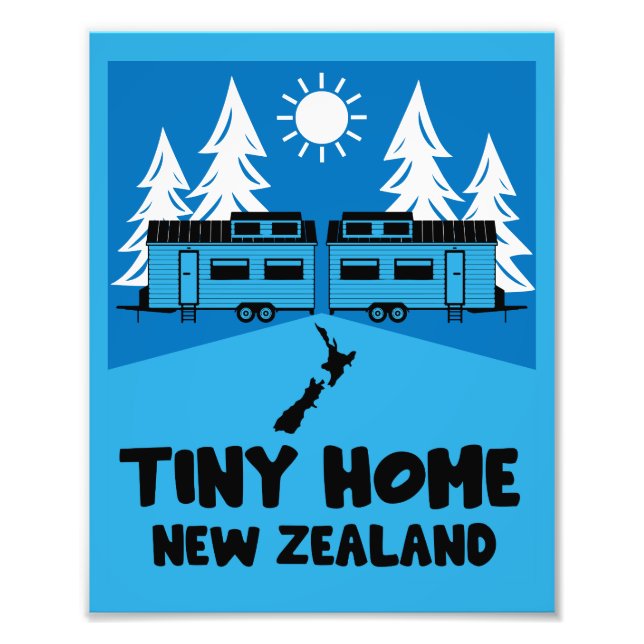 Tiny House Home New Zealand Photo Print (Front)