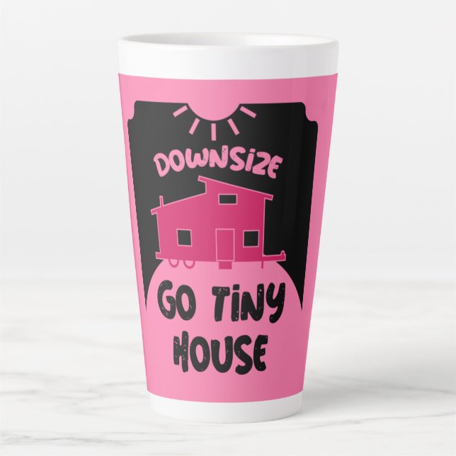 Tiny House Living - Tiny Home Latte Mug (Front)
