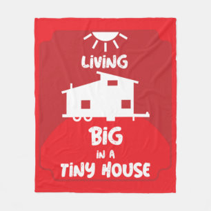 Tiny House Living - Tiny Homes Fleece Blanket