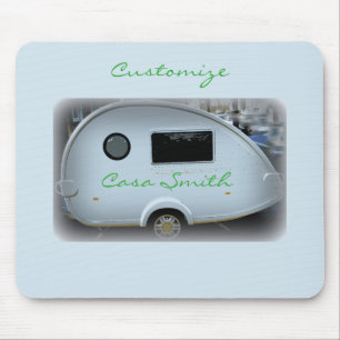 Tiny house teardrop caravan Thunder_Cove Mouse Pad