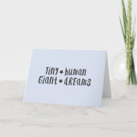 Tiny Human Giant Dreams | Baby Boy Blue Stylish