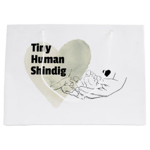 Tiny Human Shindig Gift Bag Modern Baby Shower 