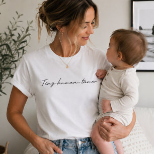Tiny Human Tamer T-shirts   Mum Life Apparel Gift