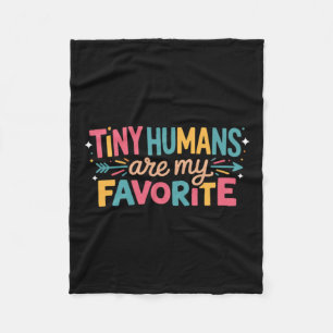 Tiny Humans Are My Favourite Fleece Blanket