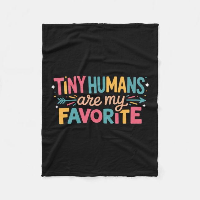 Tiny Humans Are My Favourite Fleece Blanket (Front)