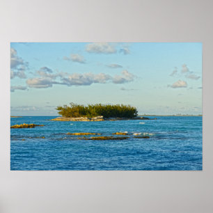 Tiny Island in the Bahamas Poster