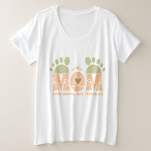 Tiny Kicks, Big Feelings – A Mother's Bond Plus Size T-Shirt