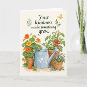 Tiny Kindnesses Garden Thank You Card