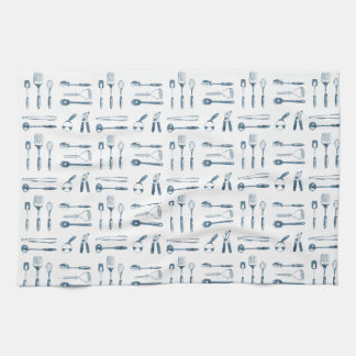 Tiny Kitchen Utensils Tea Towel