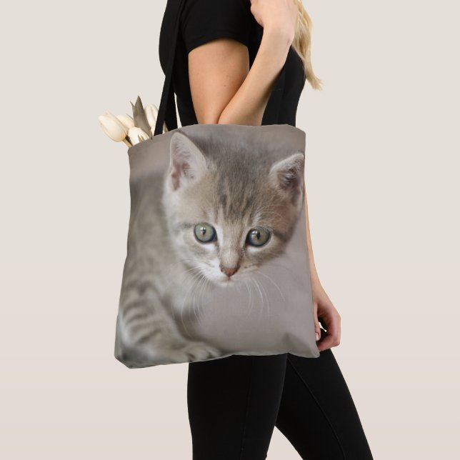 Tiny Kitten Tote Bag (Close Up)