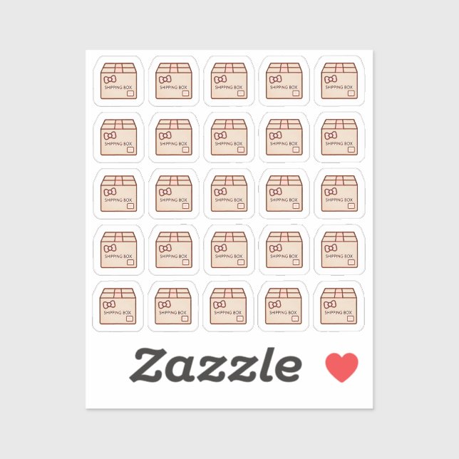 Tiny latte shipping box planner (Sheet)