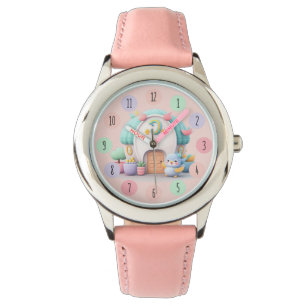 Tiny little house with dragon pink girl watch