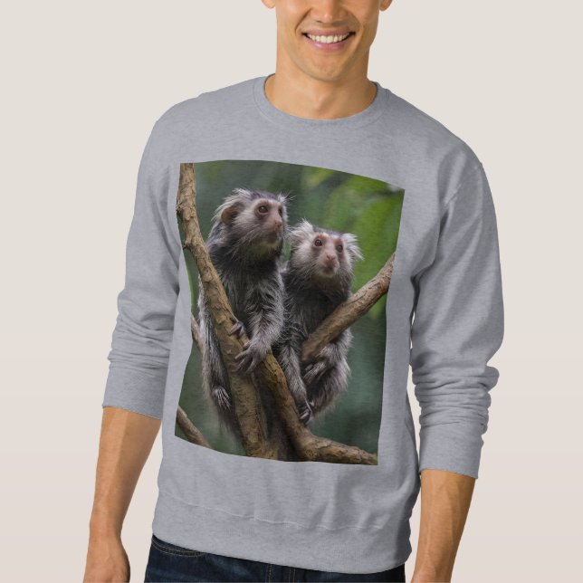 Tiny Marmoset Titans Among the Branches, Sweatshirt (Front)