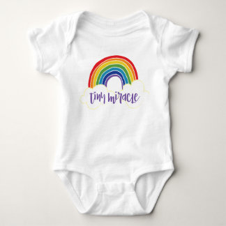 Tiny Miracle Rainbow Baby Bodysuit