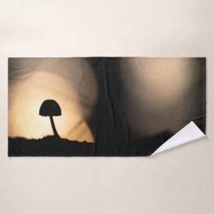 Tiny Mushroom Nature Photo Bath Towel