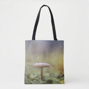Tiny Mushroom Nature Photo Tote Bag