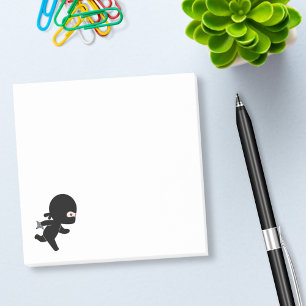 Tiny Ninja Running Post-it Notes