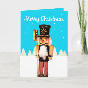 Tiny Nutcracker Merry Christmas Blank Card