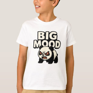 Tiny Panda, Big Mood – Funny Cute Art T-Shirt