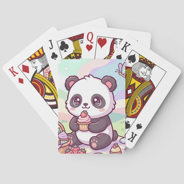 Tiny Panda Picnic Playing Cards (Back)
