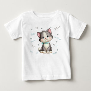 Tiny Person Big Cattitude Baby T-Shirt