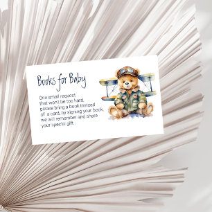 Tiny pilot cute teddy bear books for baby enclosure card