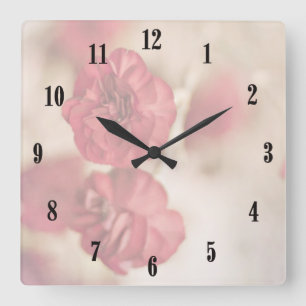 Tiny Pink Flowers Wall Clock