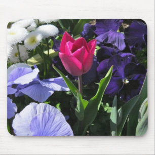 Tiny Pink Tulip Mousepad