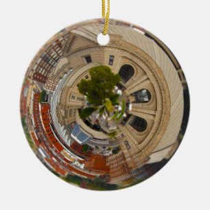 Tiny Planet Union Station Kansas City MO. Ceramic Tree Decoration