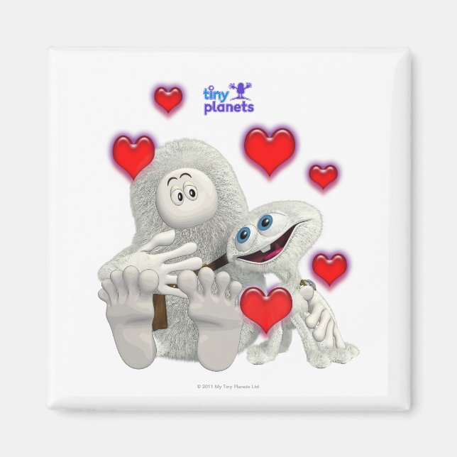 Tiny Planets All You need is Love Magnet (Front)