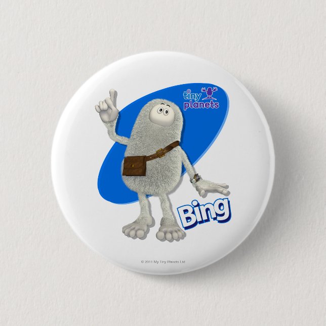 Tiny Planets Bing - A-ha! 6 Cm Round Badge (Front)