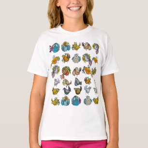 Tiny Plants In Pots & Birds T-Shirt