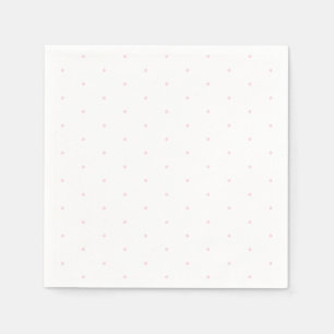 Tiny polka dots light pink and white cute napkin